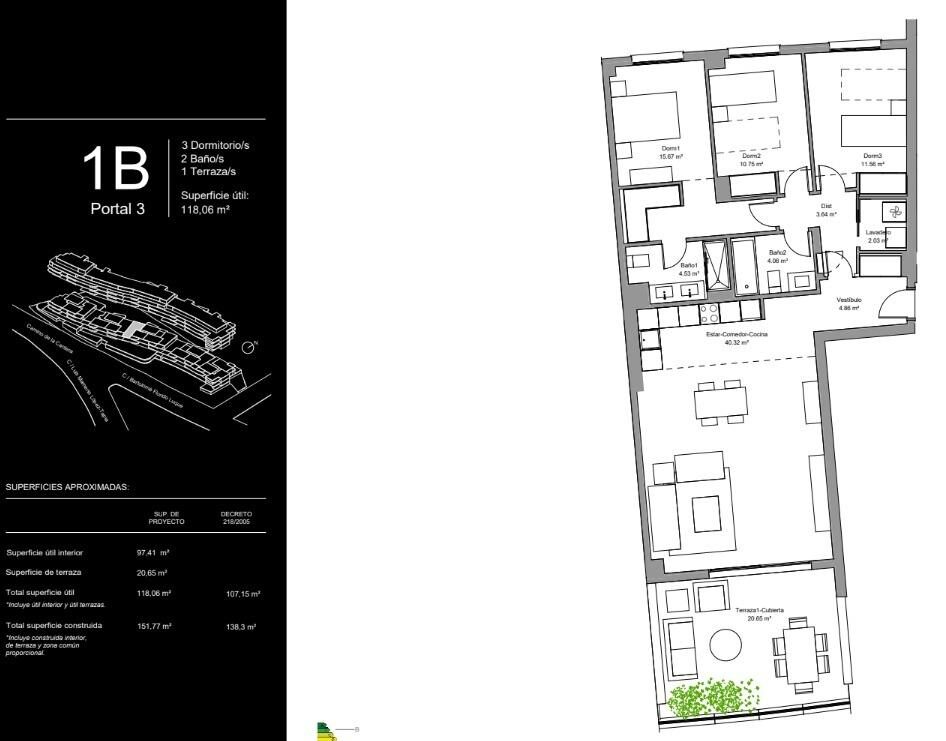 Квартира с 3 спальнями, 113м² в Торремолинос, Испания [ID: 0137-SP0834]