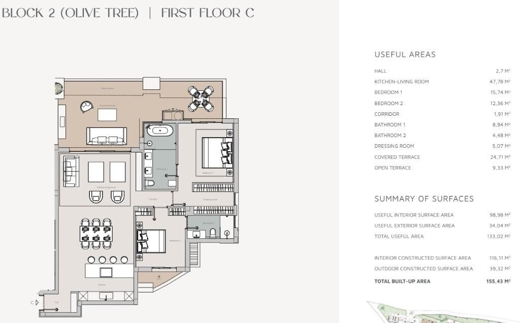Apartment with 2 bedrooms, 109m² in Марбелья, Spain [ID: 0137-SP1254]