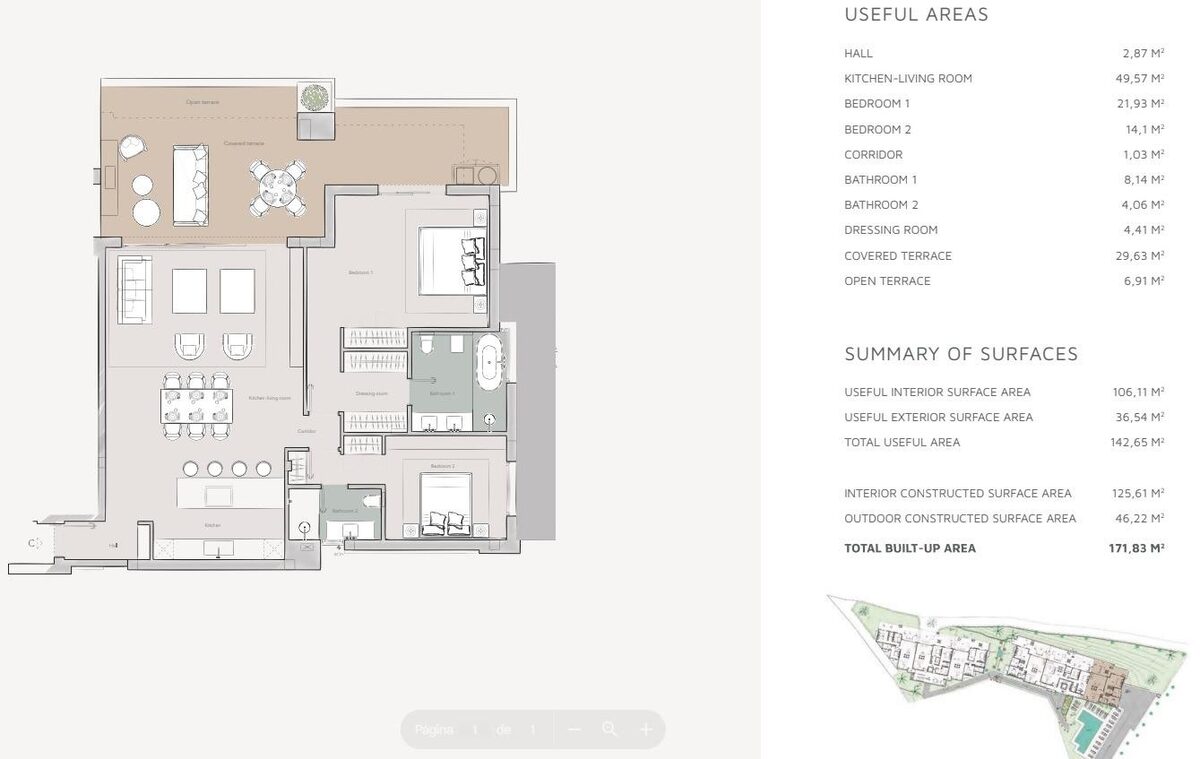Apartment with 2 bedrooms, 125m² in Марбелья, Spain [ID: 0137-SP1253]