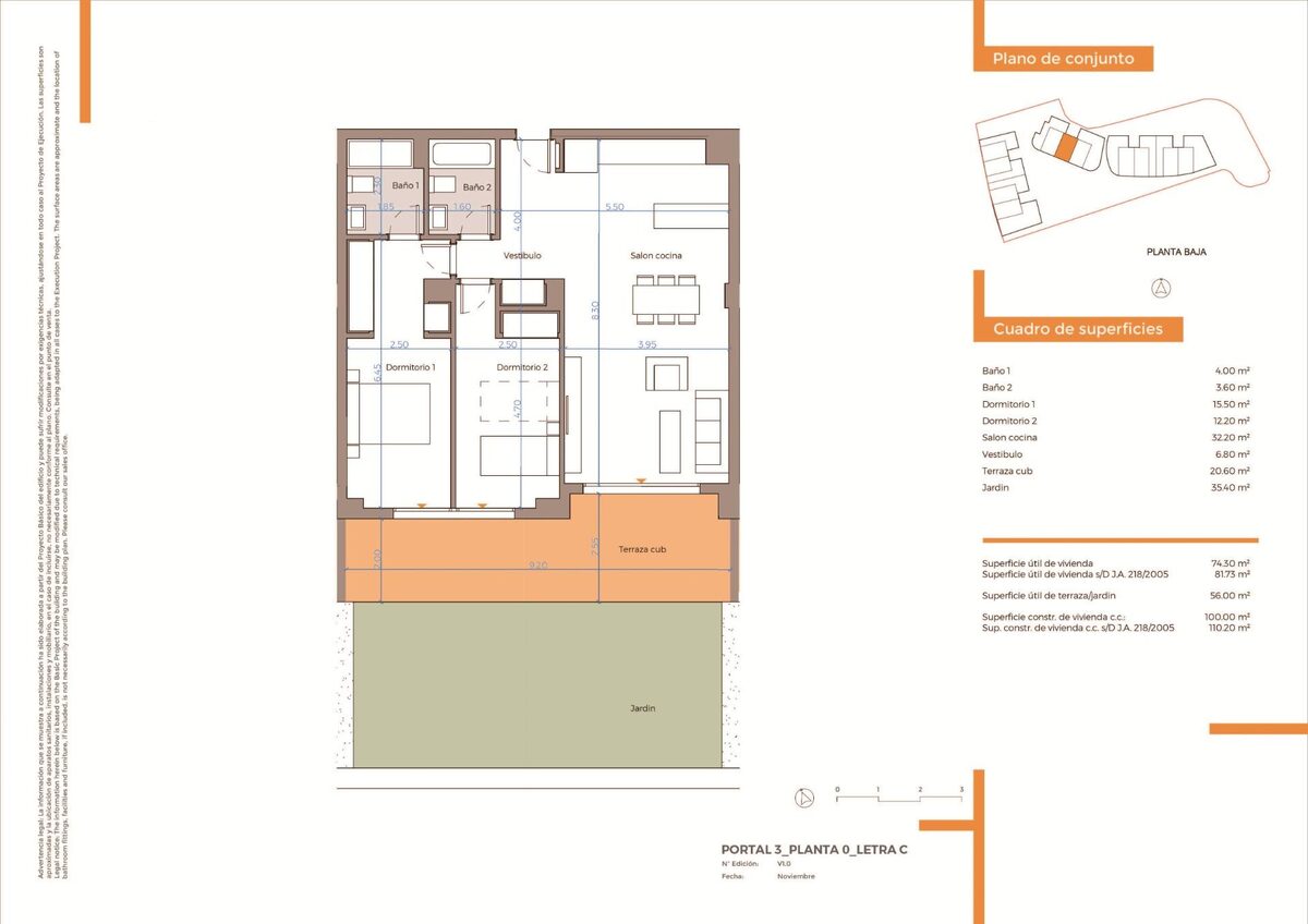 Apartment with 2 bedrooms, 110m² in Mijas, Spain [ID: 0137-N9225]
