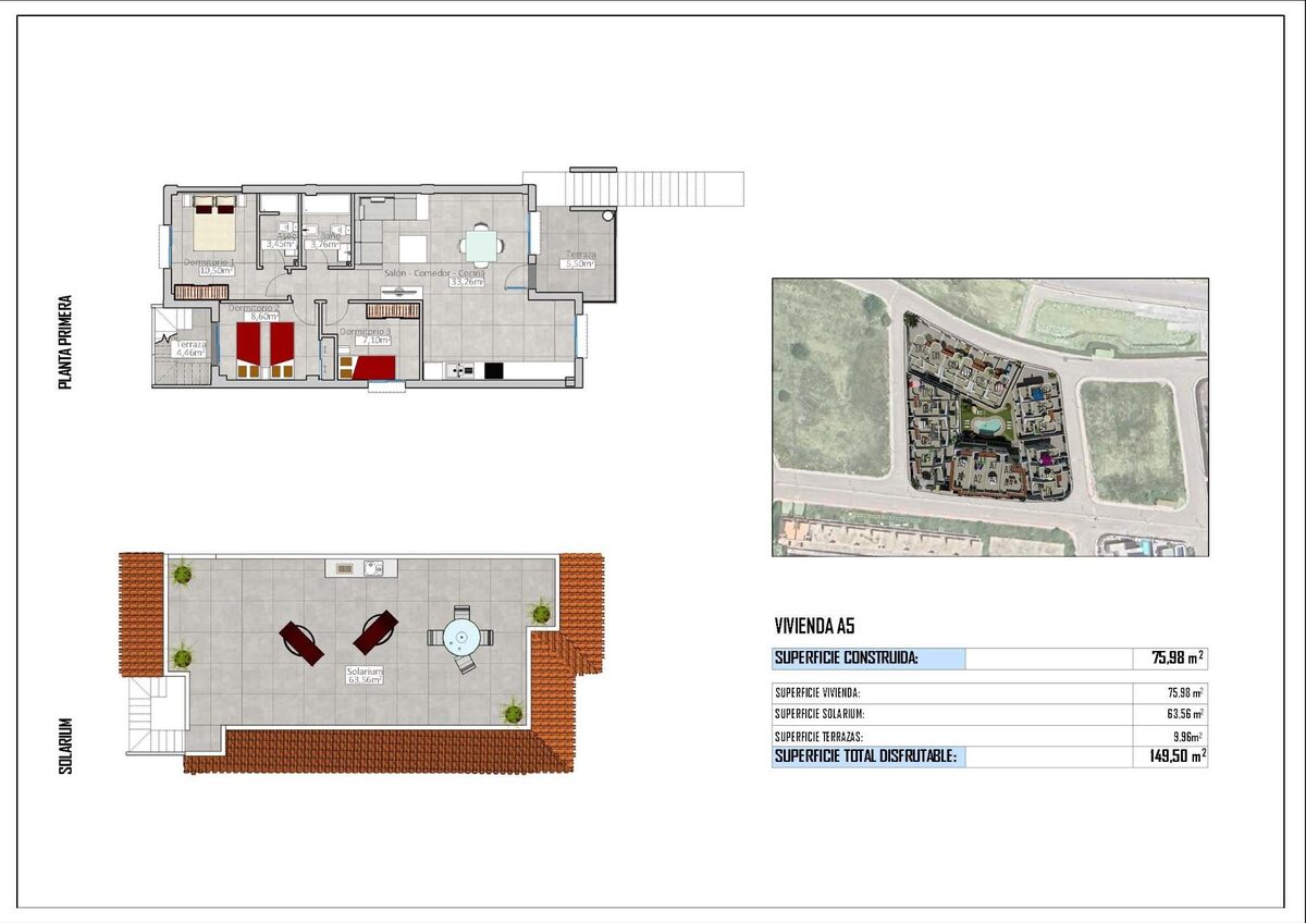 Бунгало з 3 спальнями, 75м² в Кокс, Іспанія [ID: 0137-N9362]