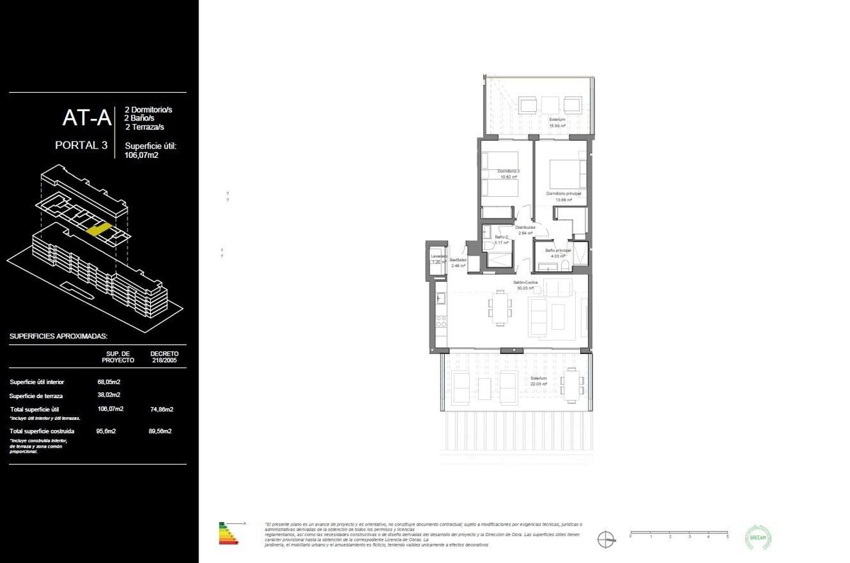Penthouse with 2 bedrooms, 89m² in Torremolinos, Spain [ID: 0137-SP1344]