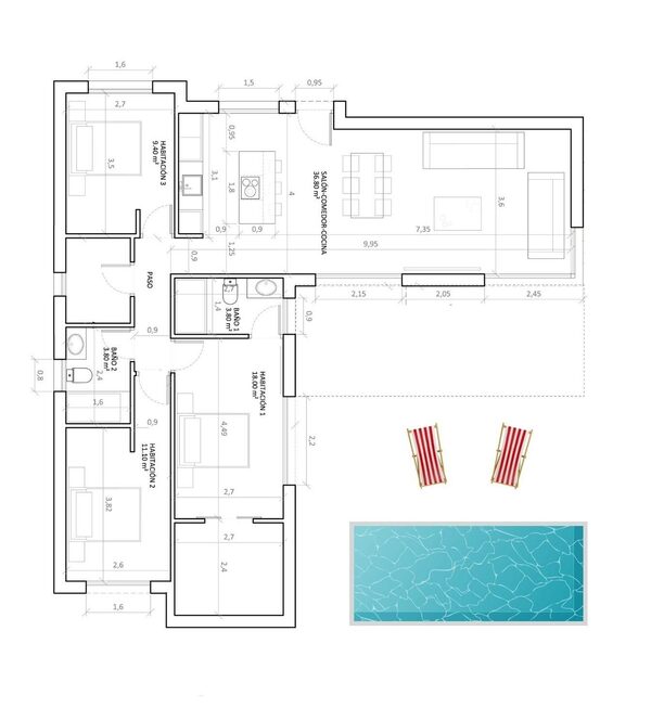 Вилла в Ондон-де-лас-Ньевес, Испания, 129м² - изображение 10