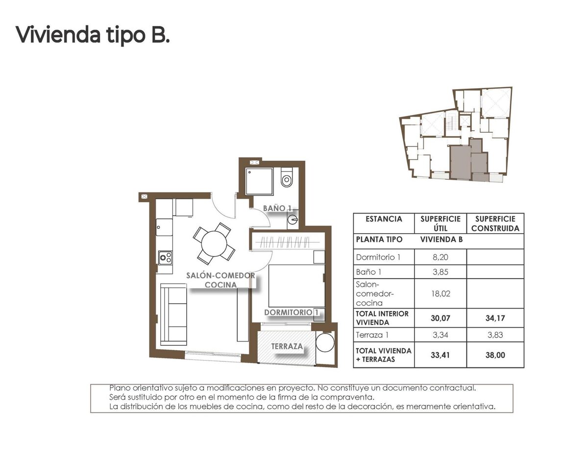 Apartament z 1 sypialnią, 34m² w Torrevieja, Hiszpania [ID: 0137-N9350]