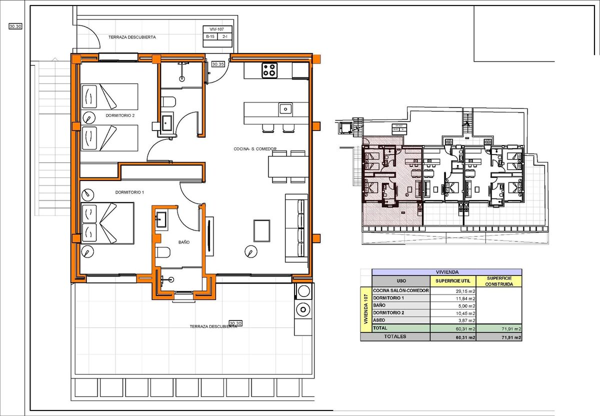 Apartament z 2 sypialniami, 71m² w xeresa, Hiszpania [ID: 0137-N9338]