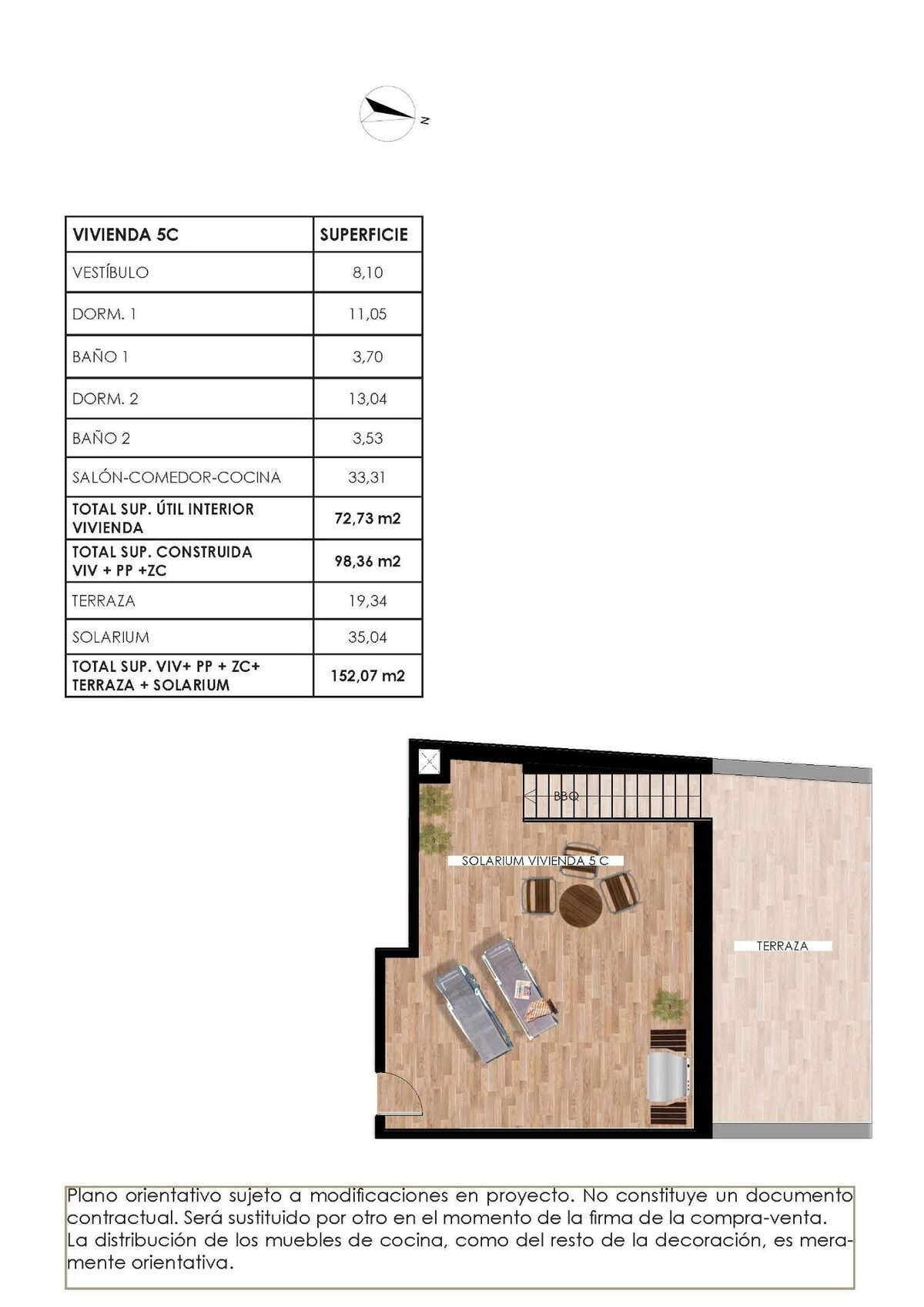 Пентхаус з 2 спальнями, 98м² в Торрев'єха, Іспанія [ID: 0137-N9334]