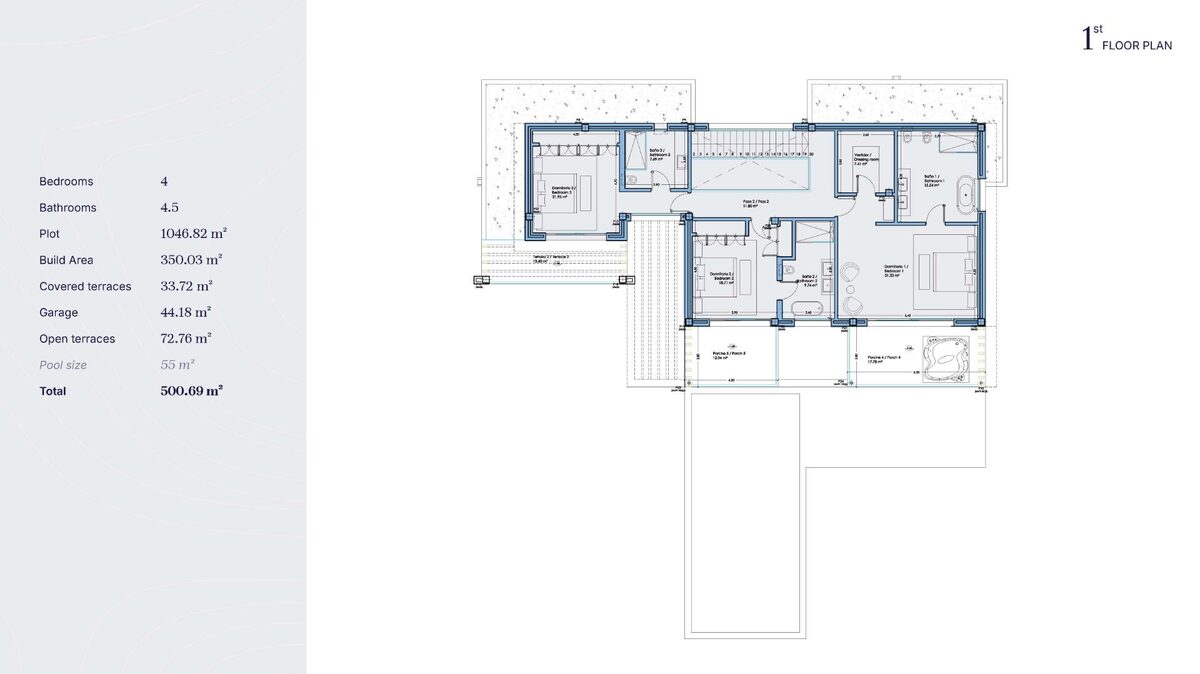 Willa z 4 sypialniami, 350m² w Estepona, Hiszpania [ID: 0137-SP1314]