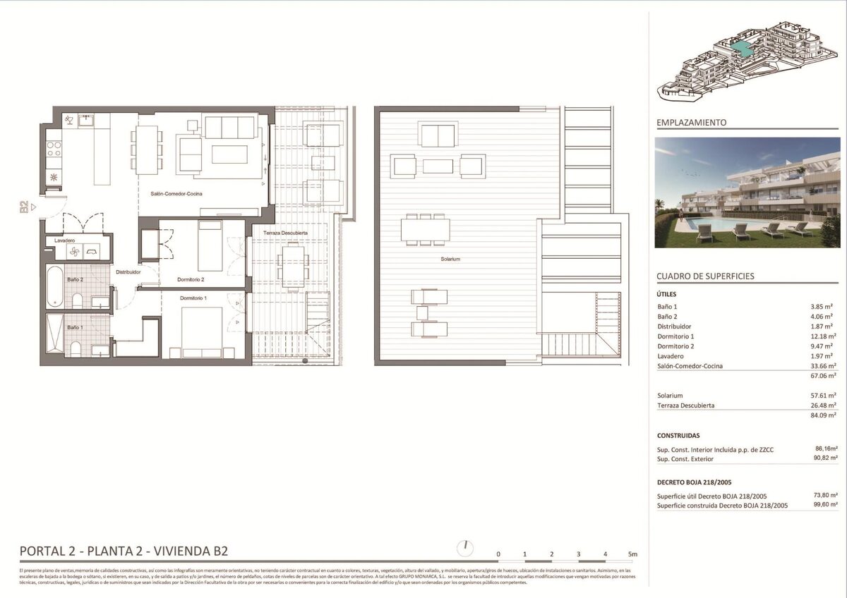 Penthouse with 2 bedrooms, 99m² in Estepona, Spain [ID: 0137-N9297]