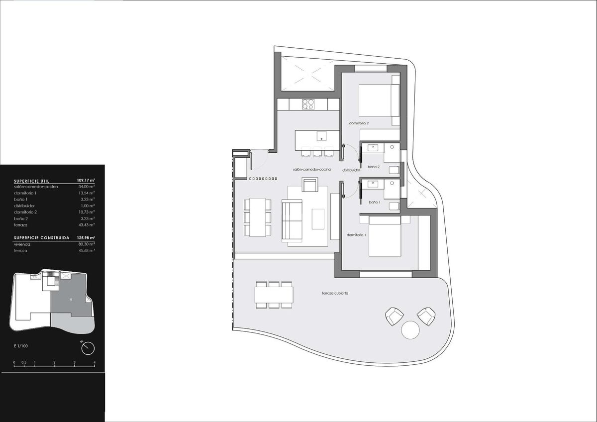 Penthouse with 2 bedrooms, 78m² in Guardamar del Segura, Spain [ID: 0137-SP1301]