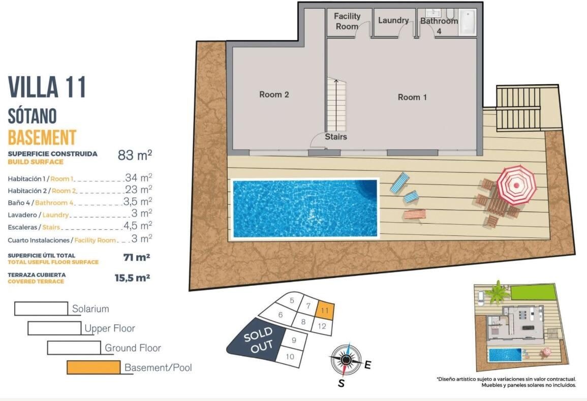 Willa z 3 sypialniami, 107m² w Finestrat, Hiszpania [ID: 0137-SP1298]