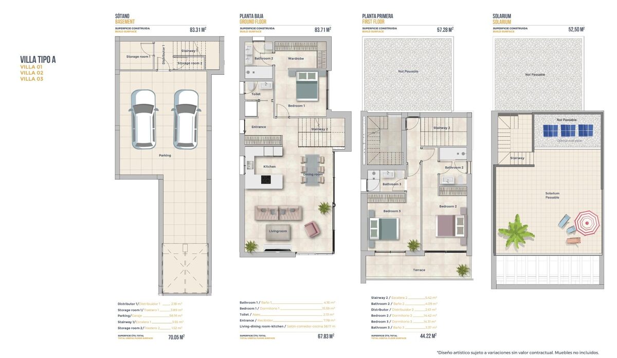 Villa with 3 bedrooms, 233m² in Finestrat, Spain [ID: 0137-SP1295]