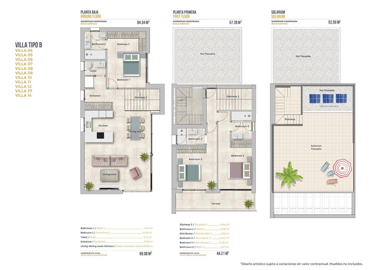 Вилла с 3 спальнями, 141м² в Финестрат, Испания [ID: 0137-SP1294]