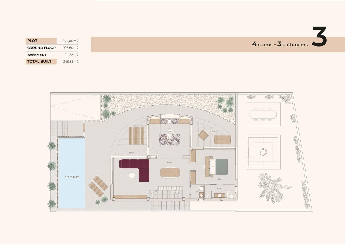 Вилла с 4 спальнями, 317м² в Альгорфа, Испания [ID: 0137-N9284]