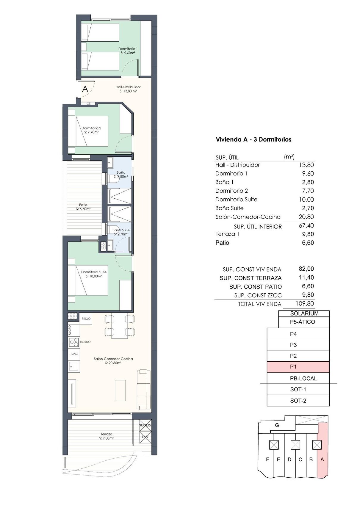 Apartment with 3 bedrooms, 102m² in Torrevieja, Spain [ID: 0137-N7746]