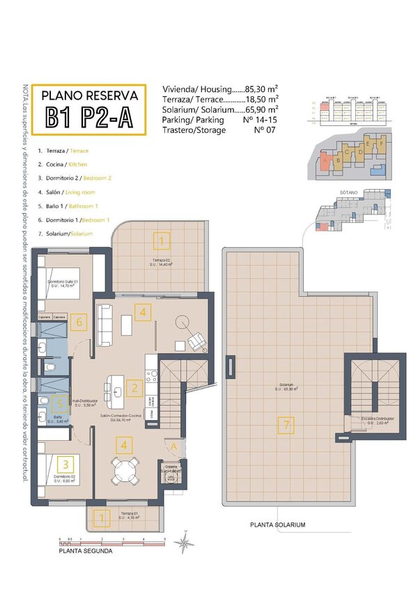 Пентхаус в Лос-Алькасарес, Іспанія, 91м² - зображення 9