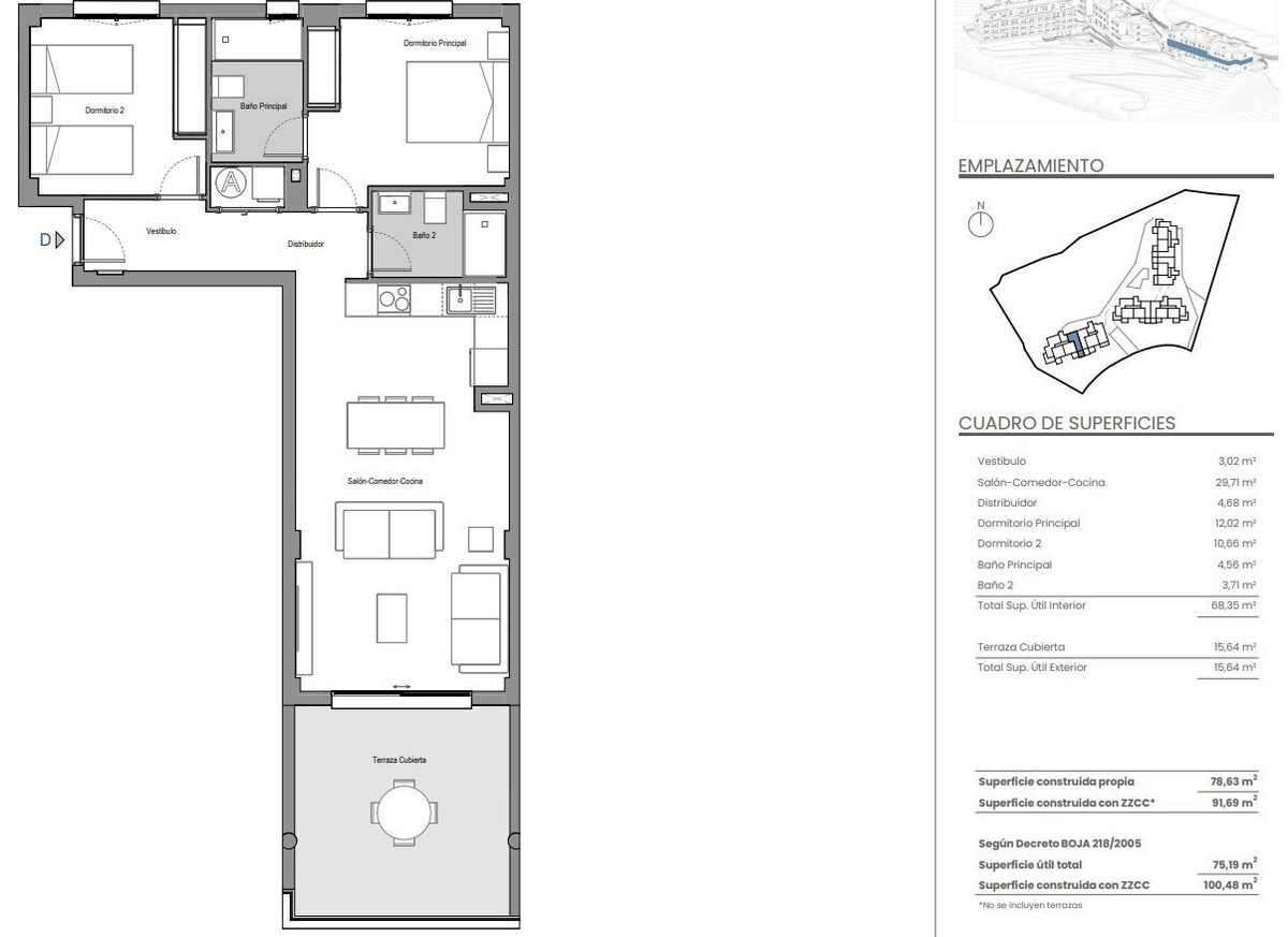 Квартира с 2 спальнями, 100м² в Михас, Испания [ID: 0137-SP0840]