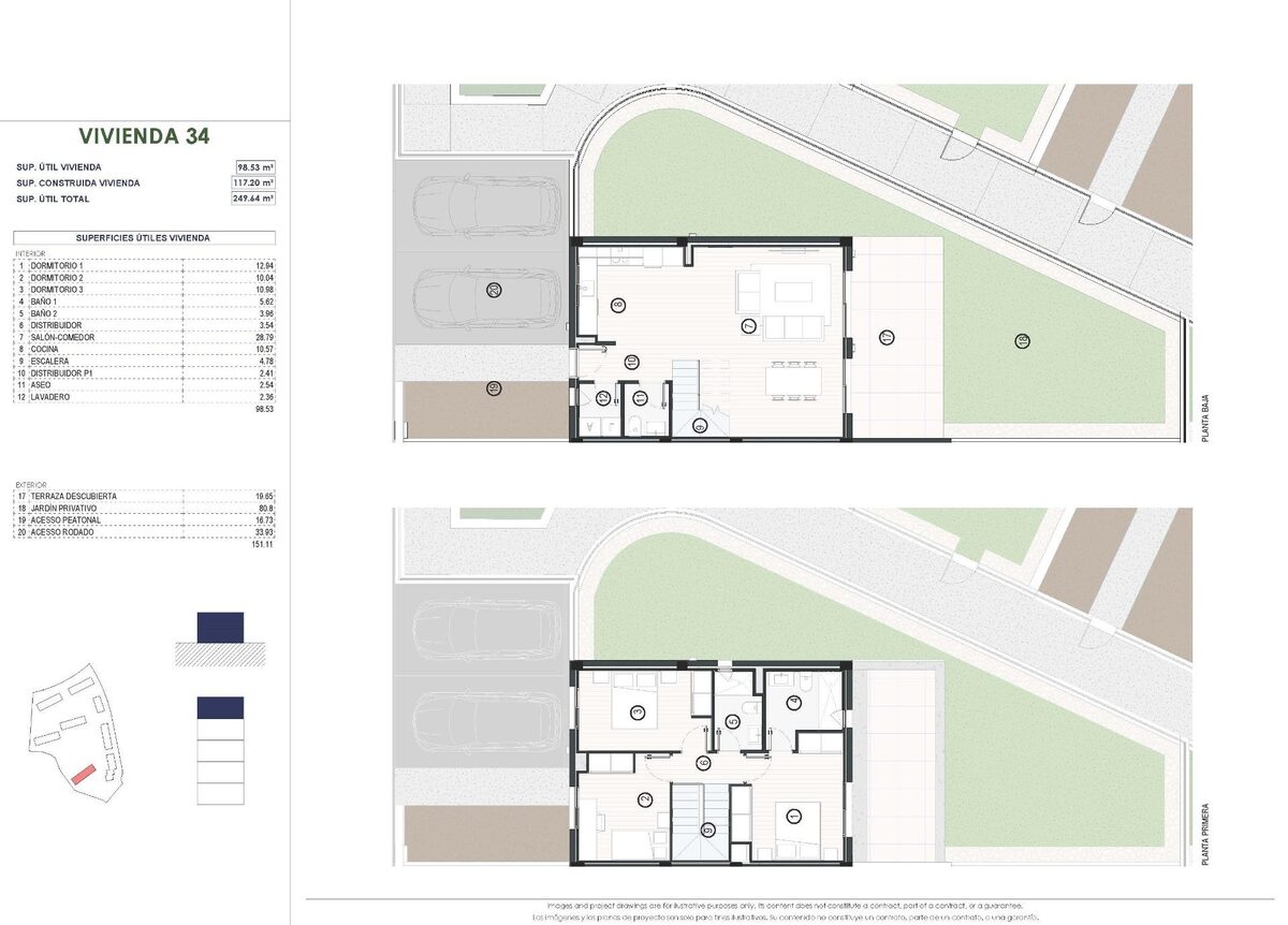 Таунхаус с 3 спальнями, 118м² в Финестрат, Испания [ID: 0137-N9366]