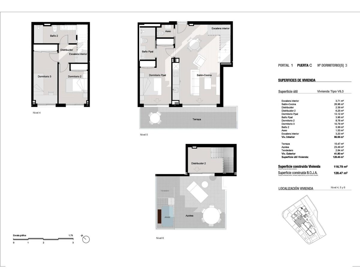 Penthouse z 3 sypialniami, 102m² w Estepona, Hiszpania [ID: 0137-N8624]