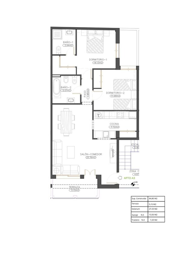 Пентхаус в Куевас-дель-Альмансора, Іспанія, 84м² - зображення 16
