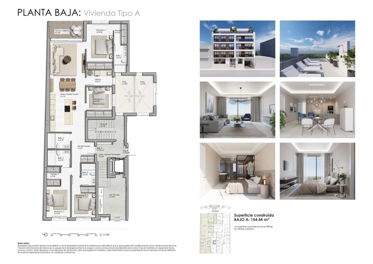 Apartament z 4 sypialniami, 154m² w Guardamar del Segura, Hiszpania [ID: 0137-SP1362]