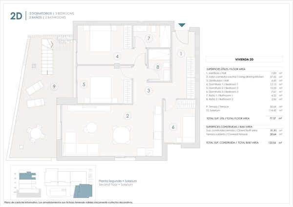 Пентхаус в Бенихофар, Испания, 90м² - изображение 7