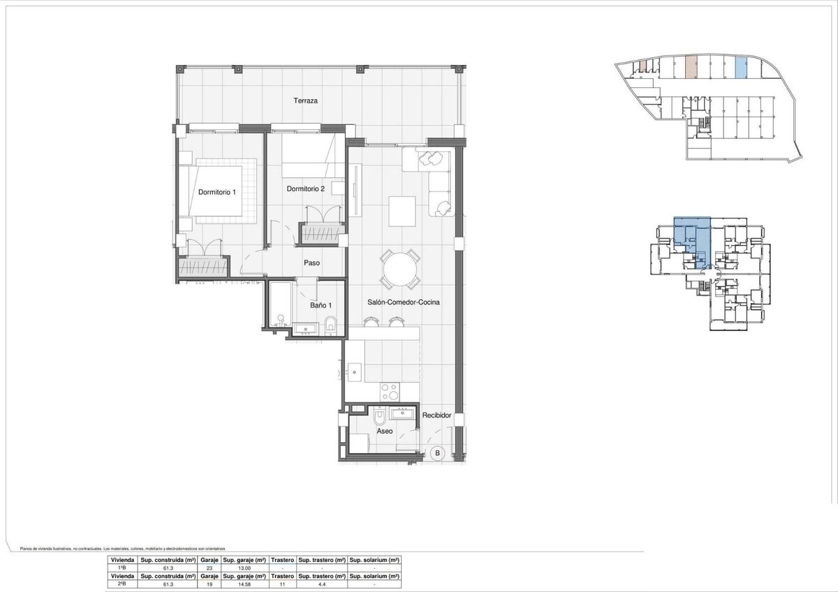 Квартира з 2 спальнями, 61м² в Бігастро, Іспанія [ID: 0137-N9423]