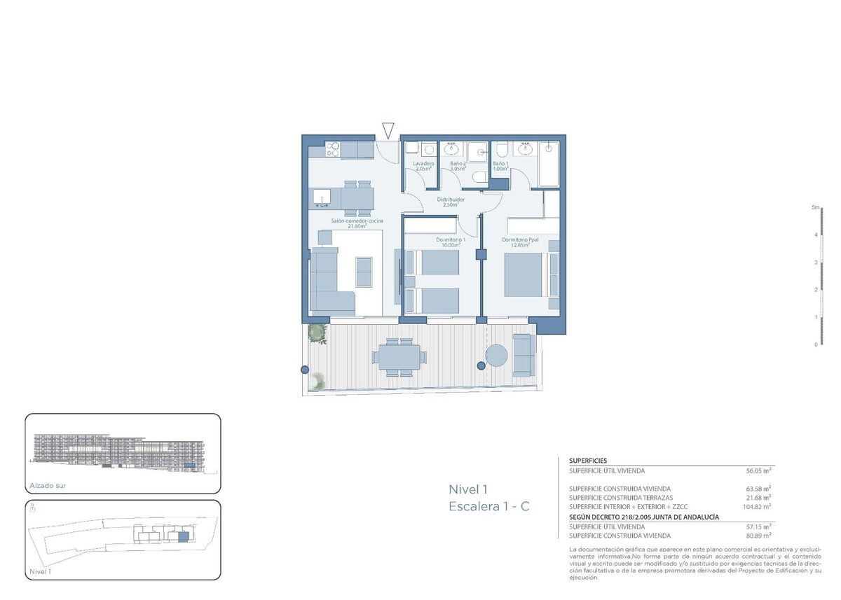 Apartament z 2 sypialniami, 80m² w Fuengirola, Hiszpania [ID: 0137-SP1371]