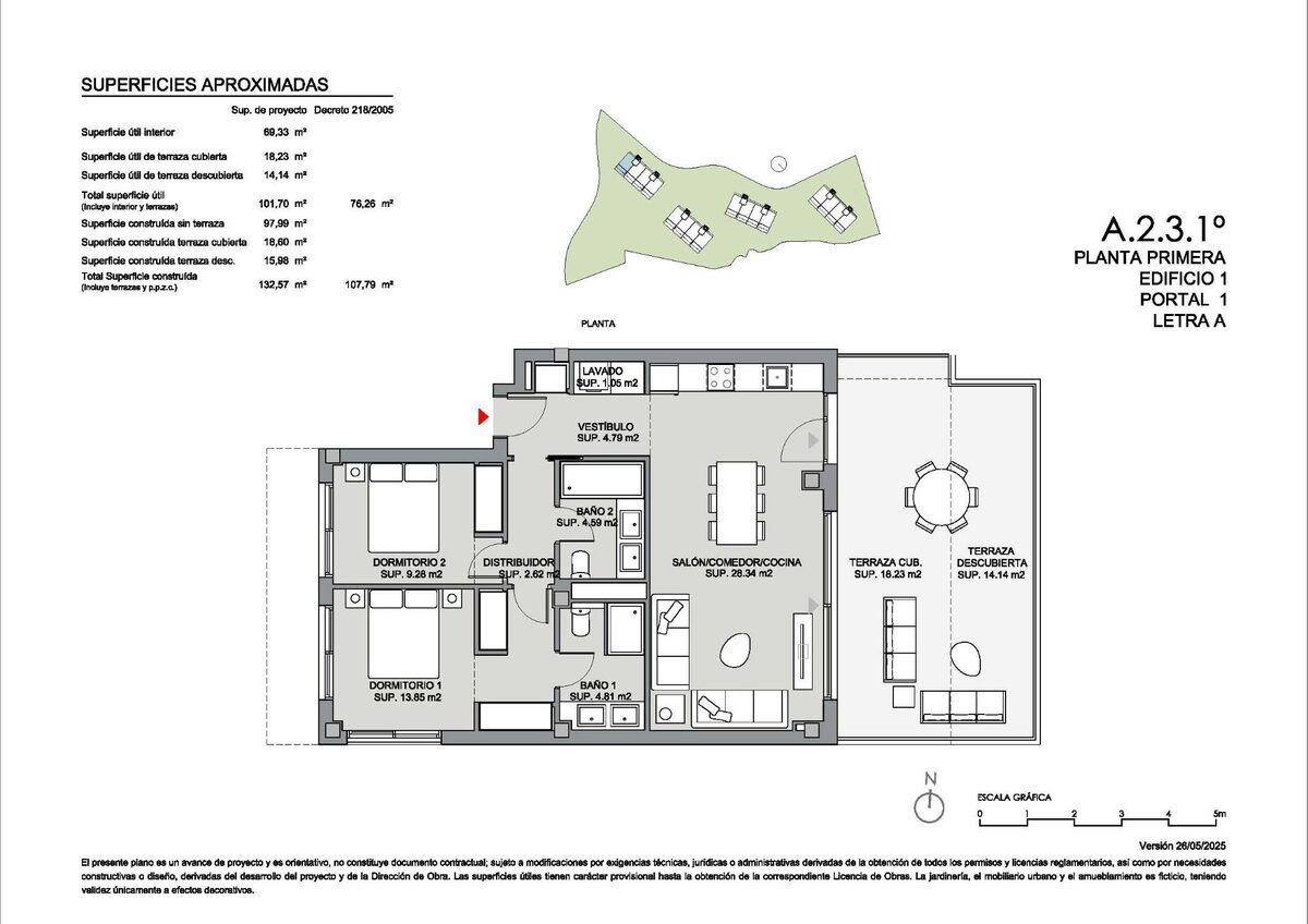 Apartment with 2 bedrooms, 107m² in Mijas, Spain [ID: 0137-SP1385]