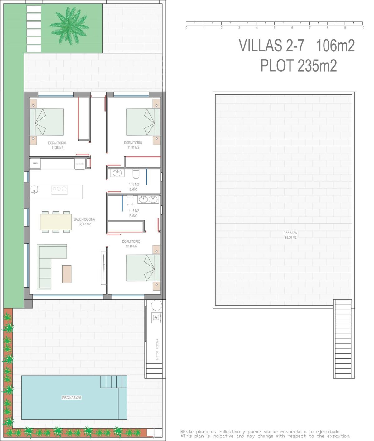 Willa z 3 sypialniami, 106m² w Los Alcazares, Hiszpania [ID: 0137-N9452]