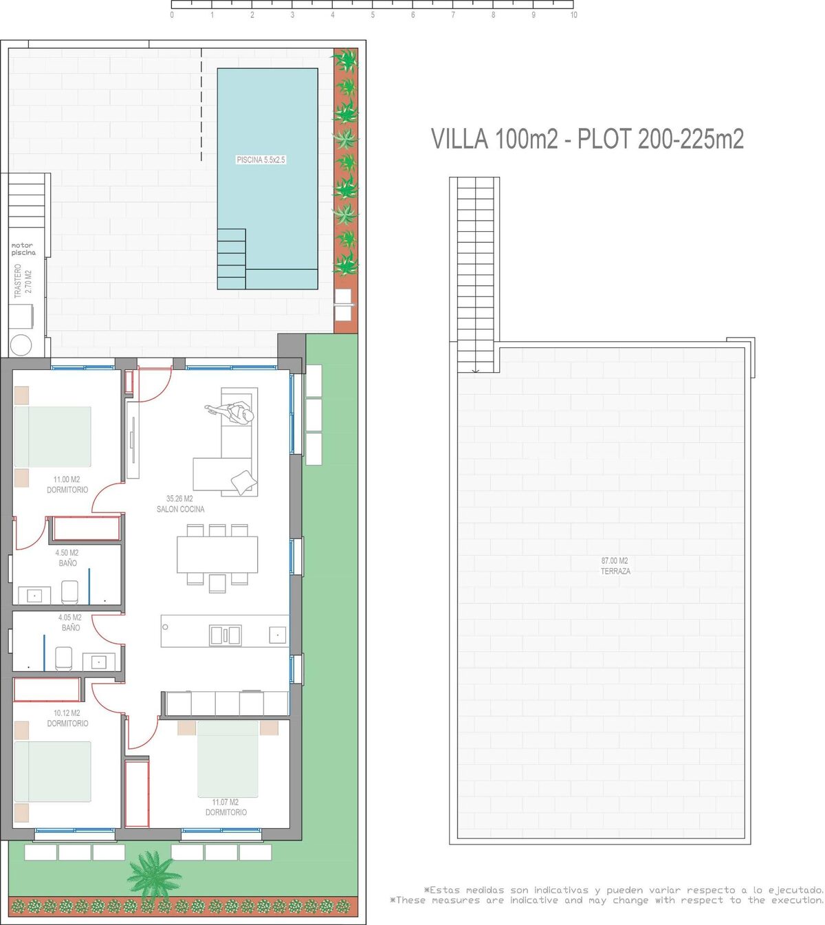 Villa with 3 bedrooms, 100m² in San Javier, Spain [ID: 0137-N7064]