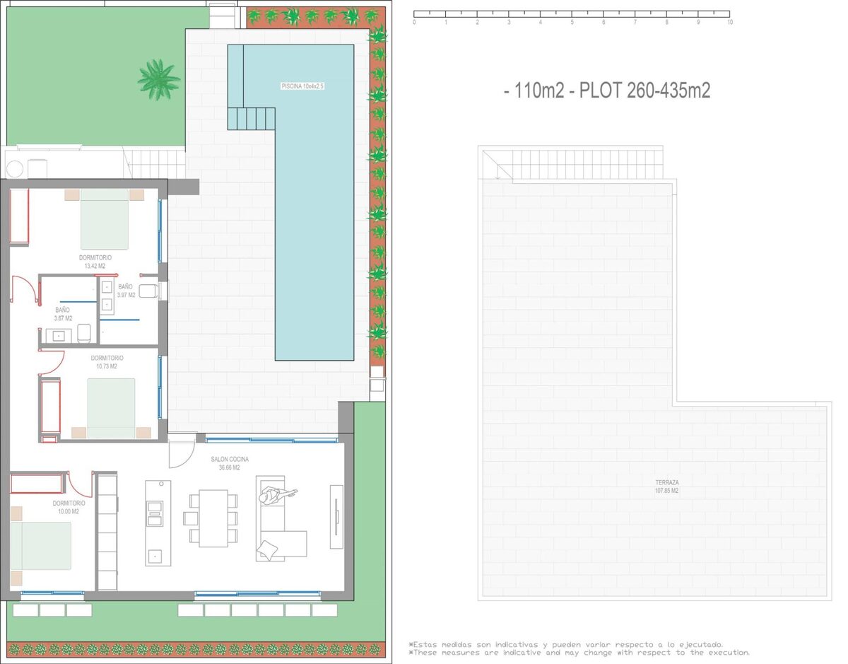 Villa with 3 bedrooms, 110m² in San Javier, Spain [ID: 0137-N7063]