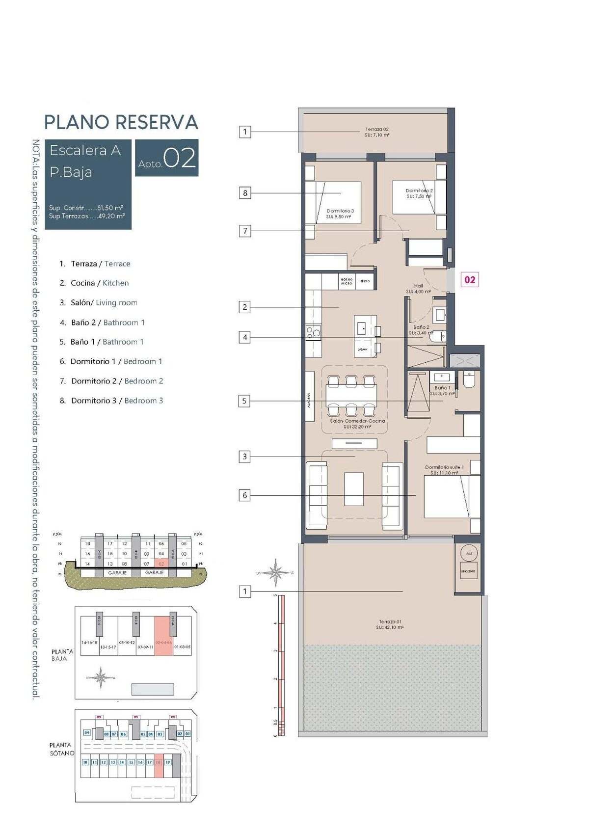 Apartment with 3 bedrooms, 81m² in Benijofar, Spain [ID: 0137-N9460]