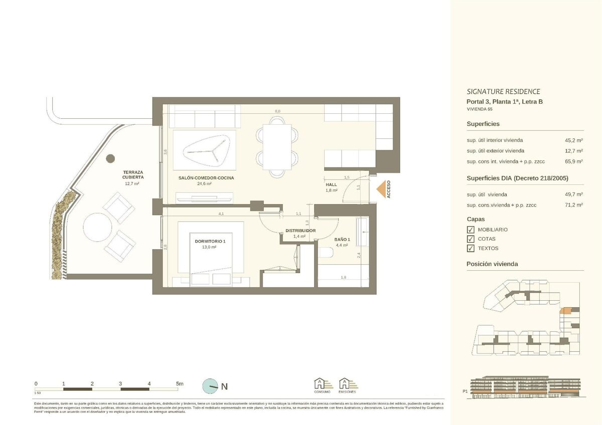 Квартира з 1 спальнею, 71м² в Сан-Педро-де-Алькантара, Іспанія [ID: 0137-SP1405]