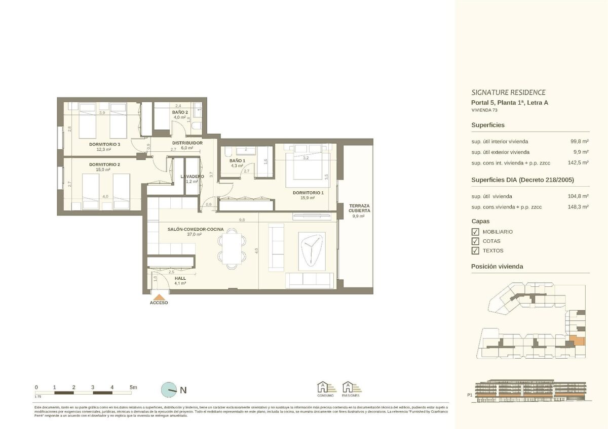 Квартира с 3 спальнями, 148м² в Сан-Педро-де-Алькантара, Испания [ID: 0137-SP1407]