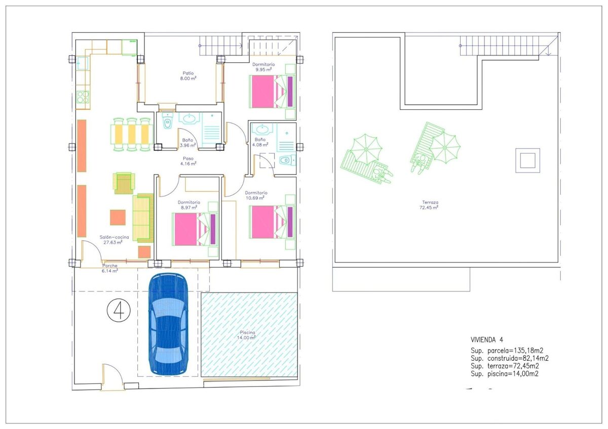 Townhouse with 3 bedrooms, 82m² in Aviles, Spain [ID: 0137-N9482]