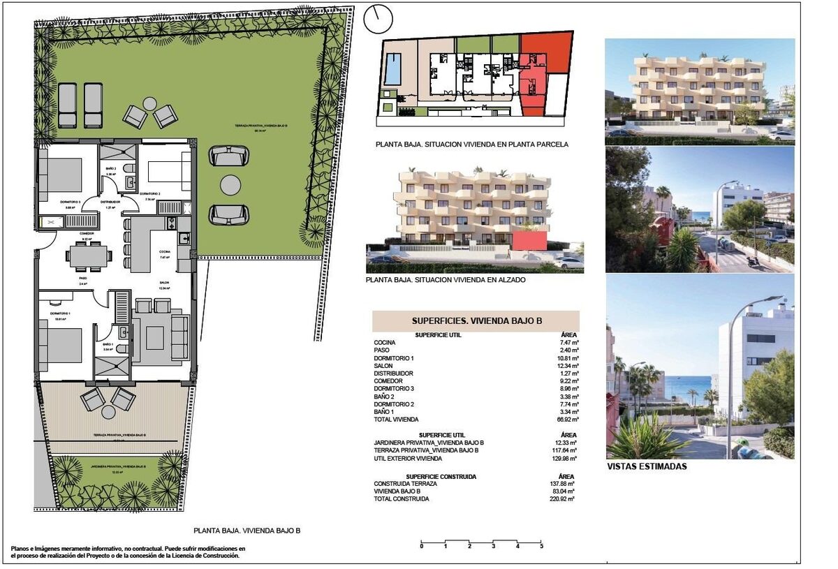 Apartment with 3 bedrooms, 83m² in El Campello, Spain [ID: 0137-SP1411]