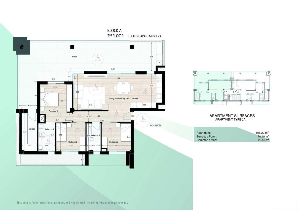 Apartment with 3 bedrooms, 106m² in Los Alcazares, Spain [ID: 0137-N9514]