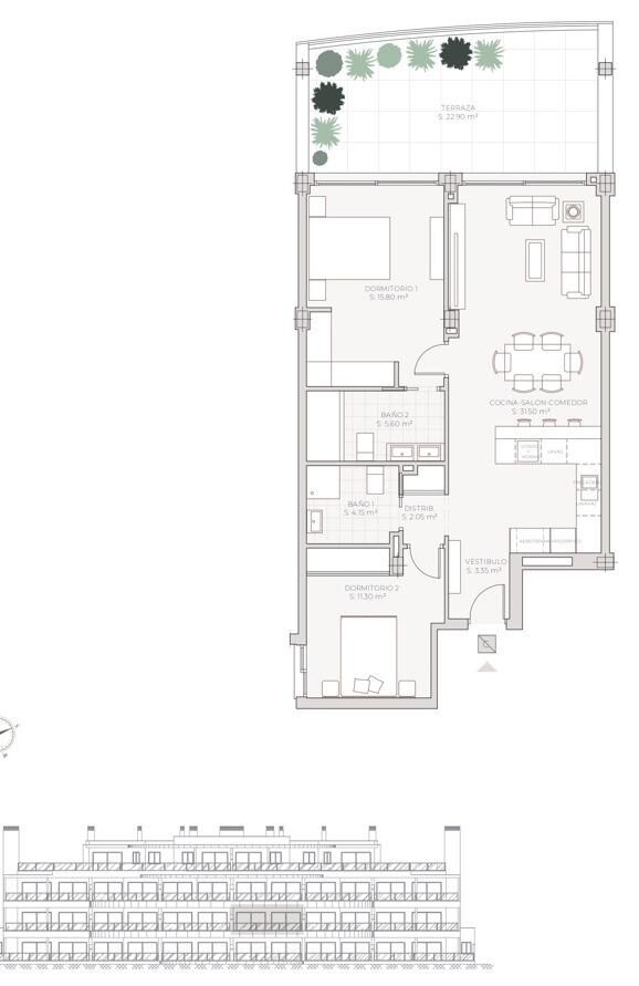 Квартира с 2 спальнями, 96м² в Михас, Испания [ID: 0137-SP1425]
