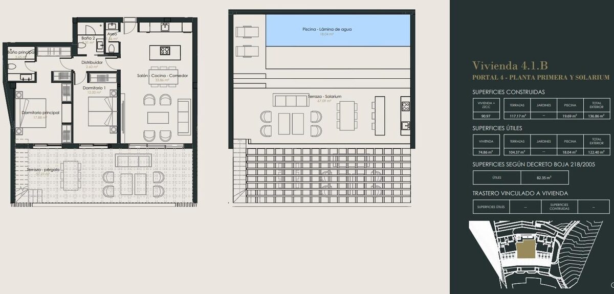 Пентхаус з 2 спальнями, 104м² в Бенаавіс, Іспанія [ID: 0137-SP1433]