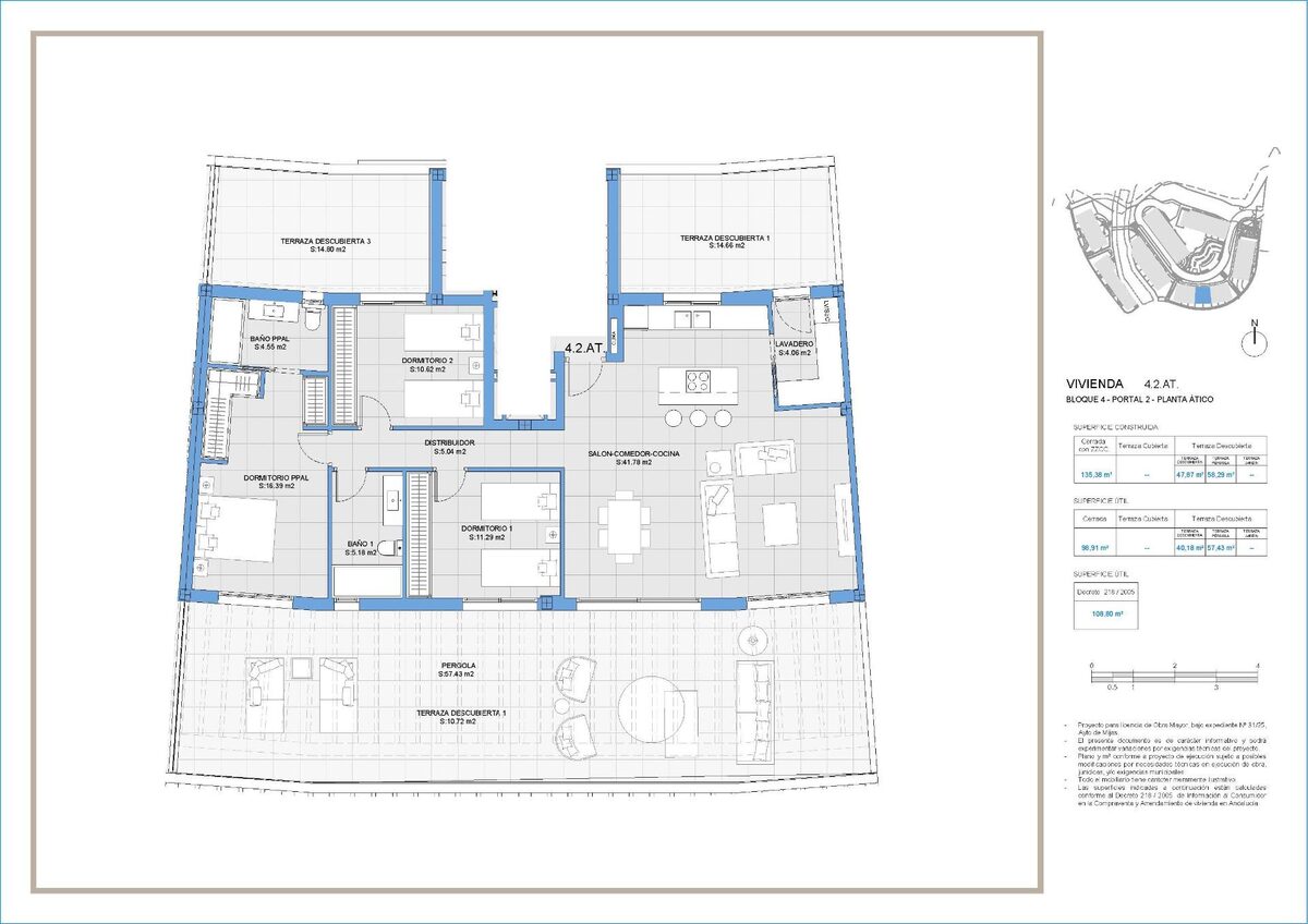 Пентхаус з 3 спальнями, 135м² в Міхас, Іспанія [ID: 0137-SP1440]