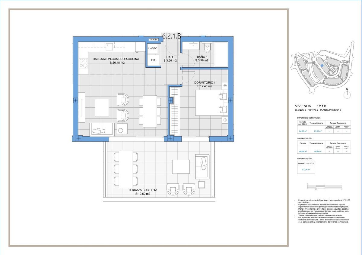 Apartment with 1 bedroom, 64m² in Mijas, Spain [ID: 0137-SP1437]