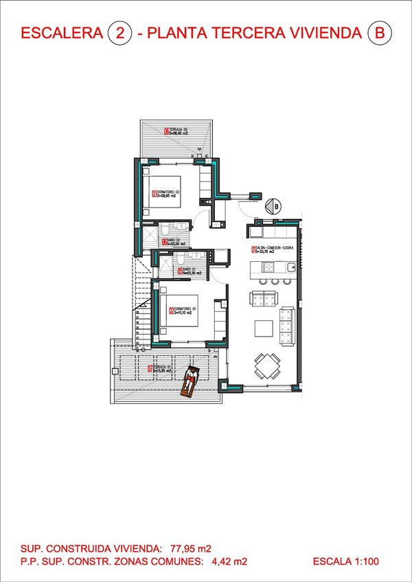 Пентхаус в Торрев'єха, Іспанія, 77м² - зображення 12
