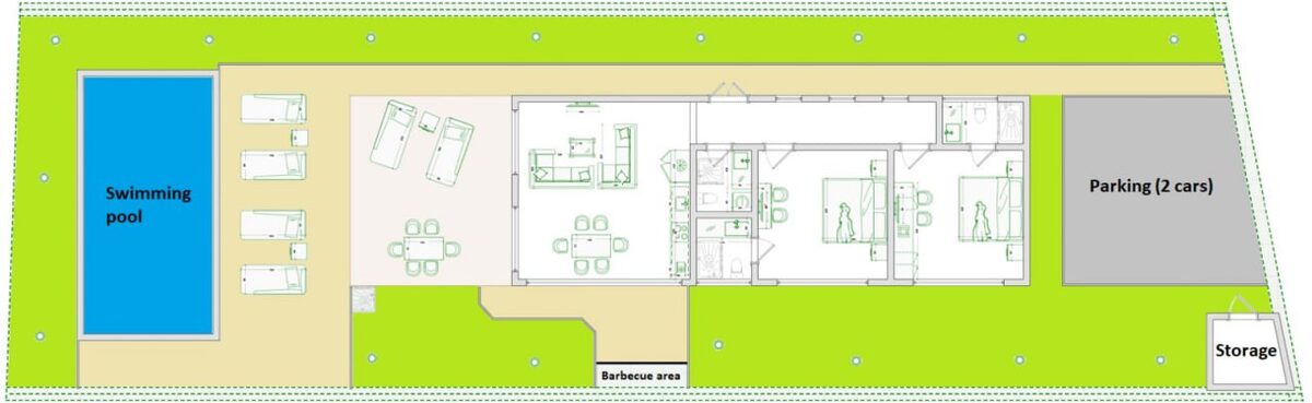 Вілла з 2 спальнями, 108м² в Занзібар, Танзанія [ID: TZ04-001]