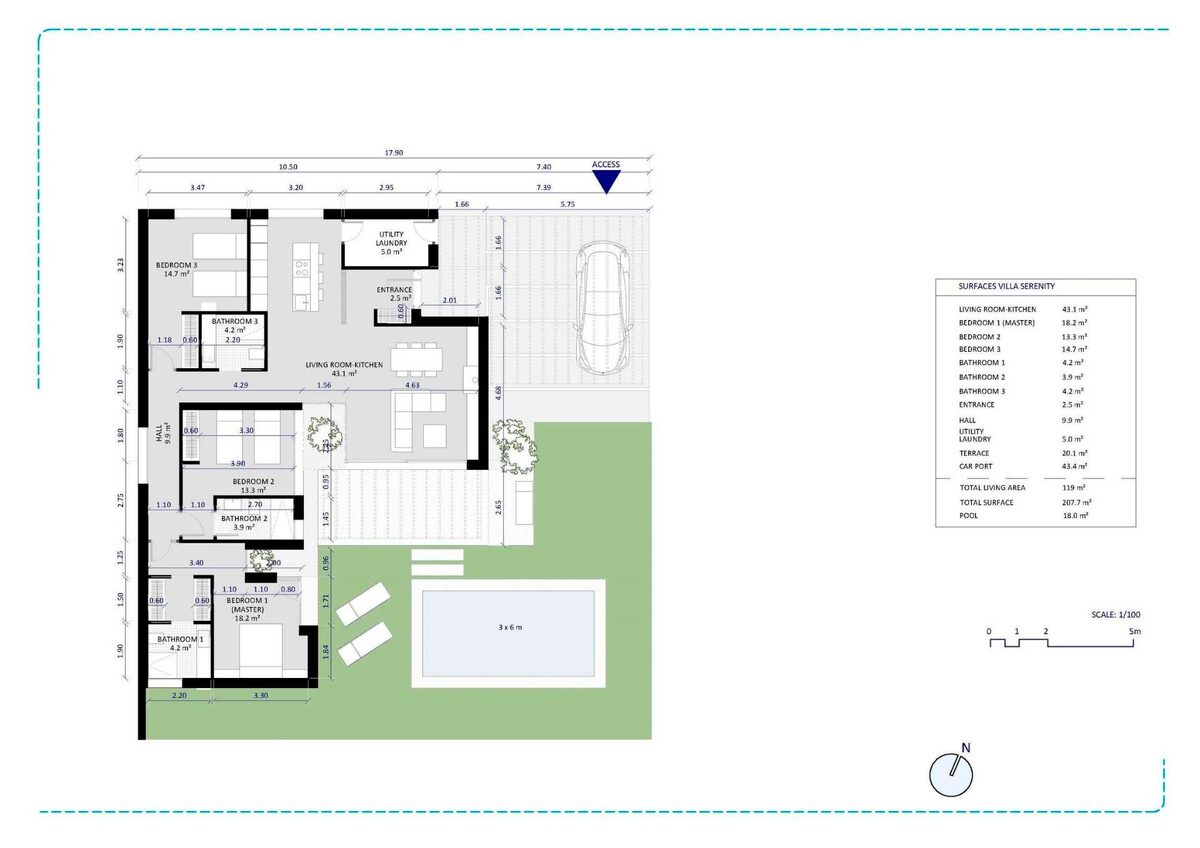 Villa with 3 bedrooms, 119m² in Banos y Mendigo, Spain [ID: 0137-N7261]