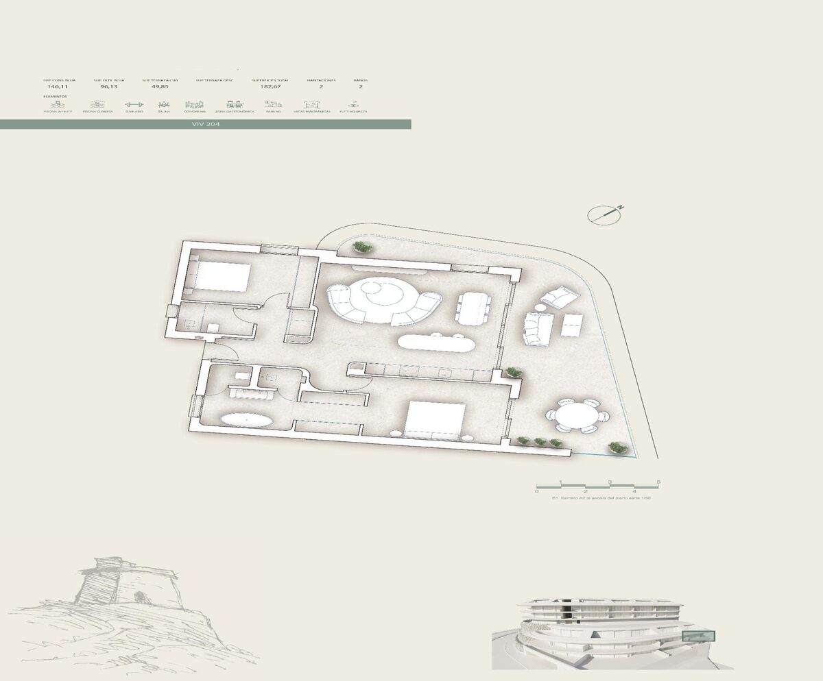 Apartament z 2 sypialniami, 146m² w Fuengirola, Hiszpania [ID: 0137-SP1462]