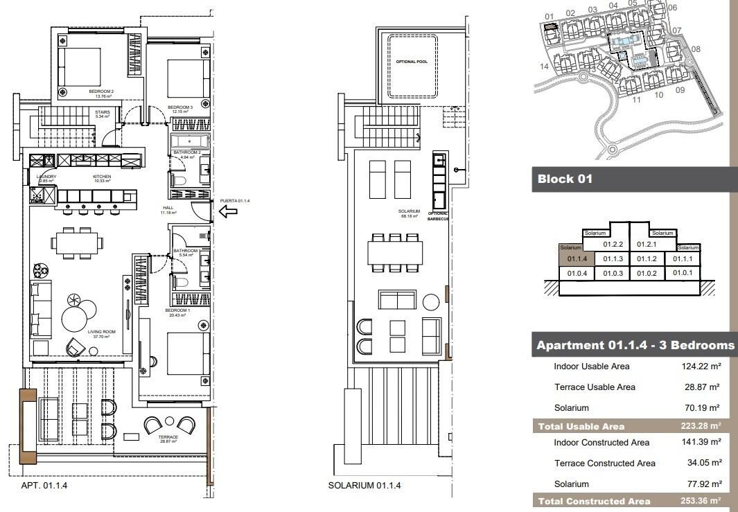 Пентхаус с 3 спальнями, 141м² в Эстепона, Испания [ID: 0137-SP0351]