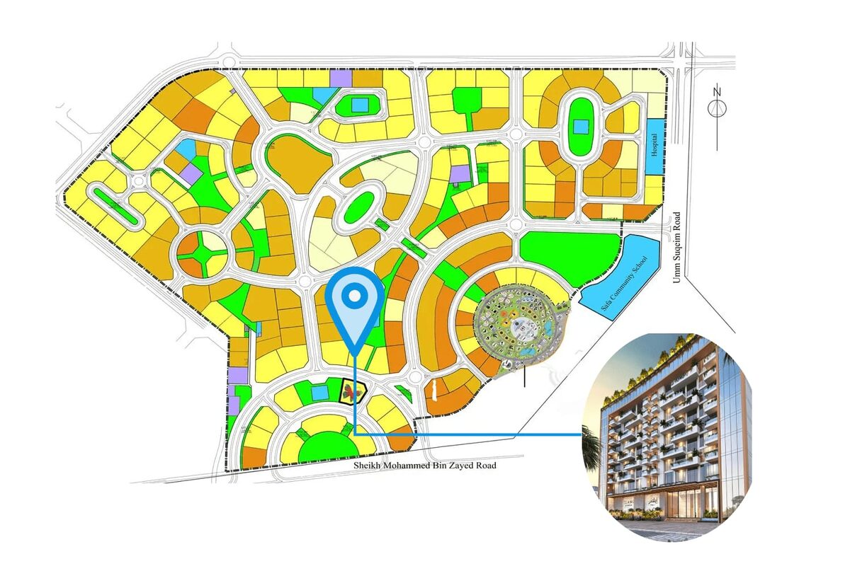 Квартира з 1 спальнею, 97.66м² в Дубай, ОАЕ [ID: 1102-68531f3e]