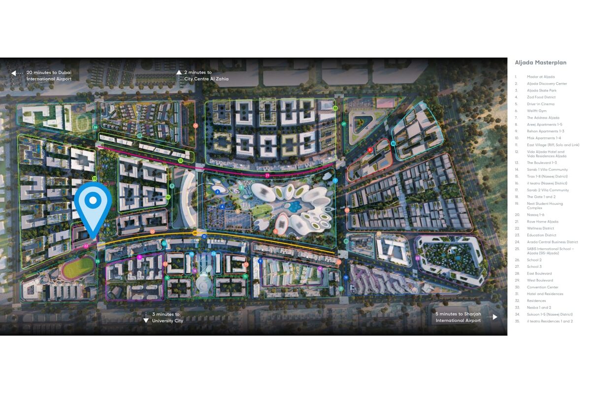 Apartament, 67.38m² w Dubaj, Zjednoczone Emiraty Arabskie [ID: 1102-4ac1c523]