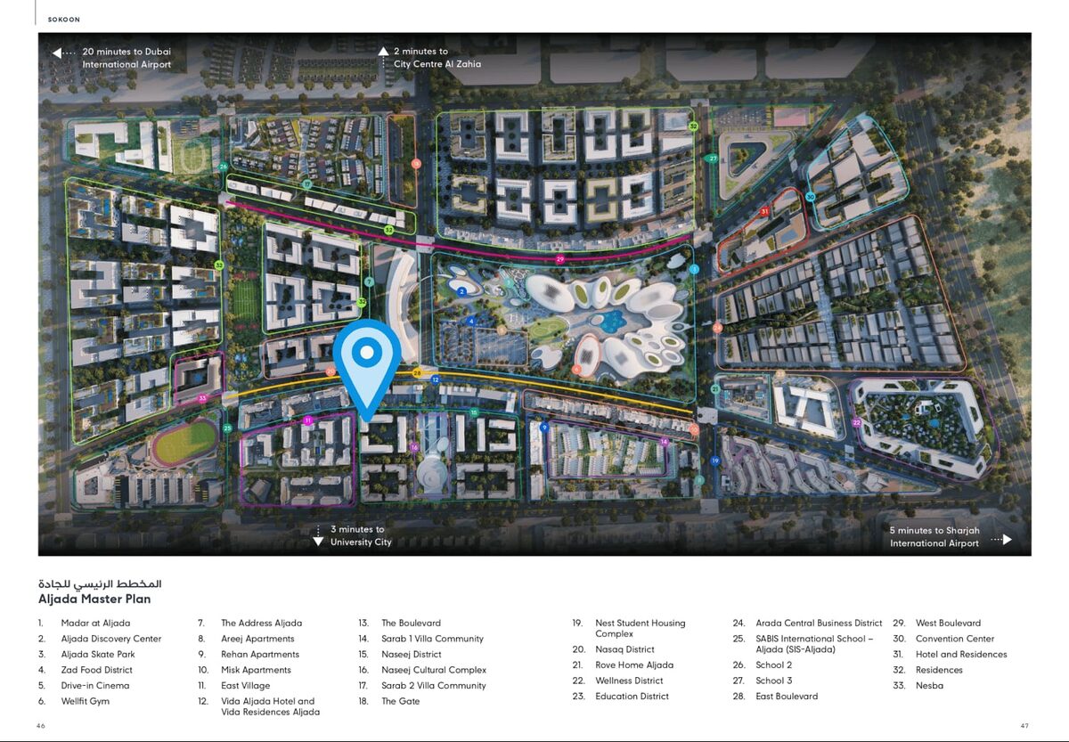 Apartament, 127.85m² w Dubaj, Zjednoczone Emiraty Arabskie [ID: 1102-5faa81e1]