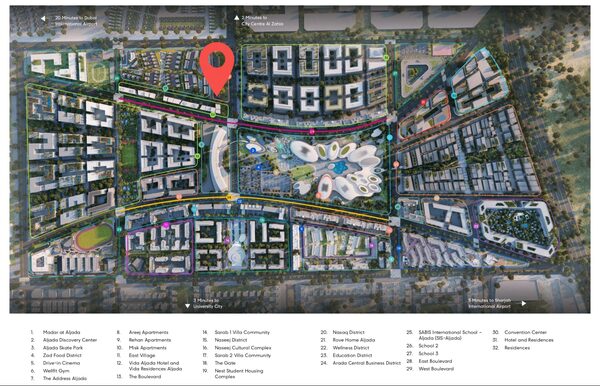 Apartament w Dubaj, Zjednoczone Emiraty Arabskie, 64.02m² - obraz 5